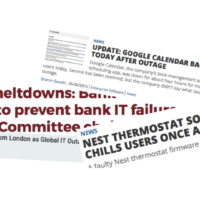 Nest/Bank/Google SW failures causing harm